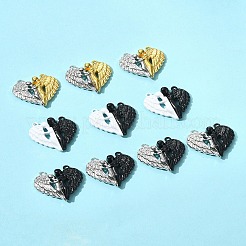 10 Sets Spray Painted Alloy Magnetic Pendants&nbsp;FIND-FS0004-25