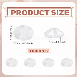 1000Pcs Glass Rhinestone Cabochons&nbsp;DIY-LP0002-52D