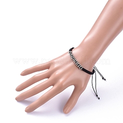 Unisex Adjustable Nylon Thread Braided Bead Bracelets&nbsp;BJEW-JB05137-02