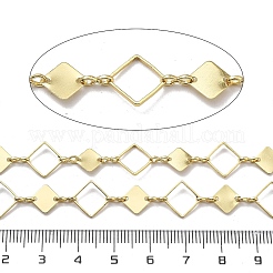 Brass Rhombus Link Chains&nbsp;CHC-G024-08G