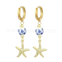 4 Styles Marine Theme 202 Stainless Steel Hoop Earrings&nbsp;EJEW-JE07004