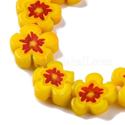 Handmade Millefiori Lampwork Beads Strands&nbsp;LAMP-G164-08D