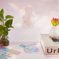 2Pcs 2 Styles PET Rainbow Window Clings Stickers&nbsp;DIY-GF0007-65