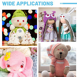 Plastic Craft Safety Eyes&nbsp;DIY-WH0899-737B