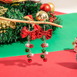 Christmas Theme Alloy Resin Dangle Earrings&nbsp;FS-WG67CC3-02