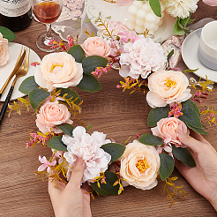 Silk Cloth Artificial Rose Vine&nbsp;AJEW-WH0348-64A