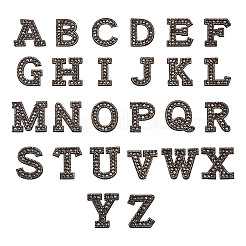 Alphabet Resin Rhinestone Patches&nbsp;DIY-TAC0005-45H