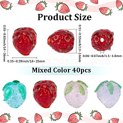 40Pcs Glass Beads&nbsp;GLAA-PA0001-62