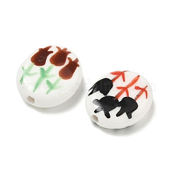 Printed Handmade Porcelain Beads&nbsp;PR-CBAE468-04