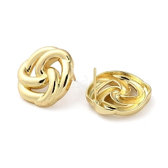 Rack Plating Brass Flower Stud Earring&nbsp;EJEW-H099-06G