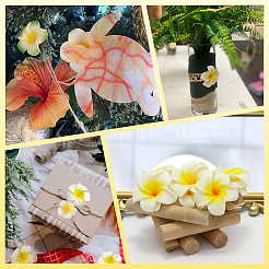 30Pcs 3 Styles Foam Artificial Frangipani Flower Aligator Hair Clips&nbsp;PHAR-SP0001-23B