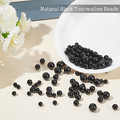 120Pcs 3 Style Natural Black Tourmaline Beads Strands&nbsp;G-OC0005-19