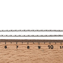 1.3MM 304 Stainless Steel Boston Link Chains Necklaces for Women Men&nbsp;NJEW-Z115-12P-02