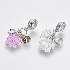 Alloy European Dangle Charms&nbsp;LS-MPDL-T004-12P