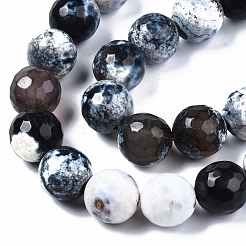 Natural Fire Crackle Agate Beads Strands&nbsp;G-N326-92