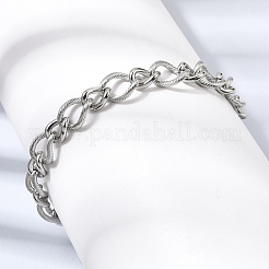 201 Stainless Steel Link Chain Bracelets for Men&nbsp;STAS-T077-11P