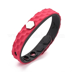 Flat Silicone Cord Bracelets&nbsp;BJEW-F421-01G