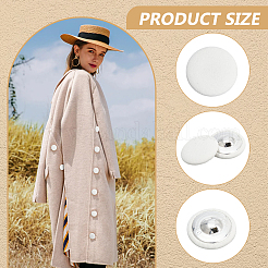 100Pcs Cloth Shank Buttons&nbsp;BUTT-NB0001-72A-01