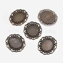 Tibetan Style Cabochon Setting&nbsp;LS-TIBEP-EA079YKG-AB-LF
