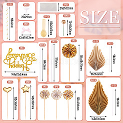 DIY Glitter Paper Birthday Crafts Accessories&nbsp;DIY-TA0010-57