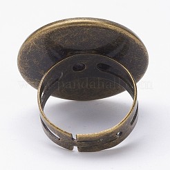 Adjustable Brass Pad Finger Ring Settings&nbsp;LS-KK-D527-27AB