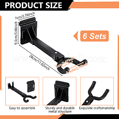 Iron Guitar Display Hanging Stands&nbsp;ODIS-WH0043-274