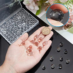 100Pcs Transparent Glass Sphere Beads&nbsp;G-NB0005-51C