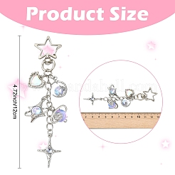 Iron & Alloy Resin Pendant Decorations&nbsp;HJEW-YW00515