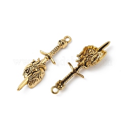 Tibetan Style Alloy Pendants&nbsp;PALLOY-B011-02AG