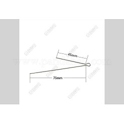 304 Stainless Steel Fishing Looped Spinner Shaft&nbsp;FIND-WH0105-66A