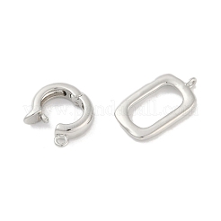 Rack Plating Brass Fold Over Clasps&nbsp;KK-A224-27C-P