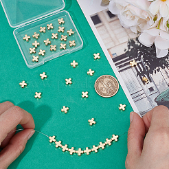 40Pcs Brass Beads&nbsp;KK-ME0001-17G