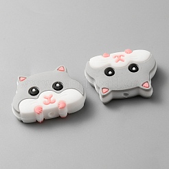 Hamster Silicone Beads&nbsp;SIL-WH0001-59