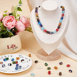 2 Strands Handmade Millefiori Lampwork Beads Strands&nbsp;LAMP-PA0001-62
