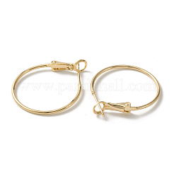 Brass Hoop Earrings&nbsp;KK-WH0054-35B