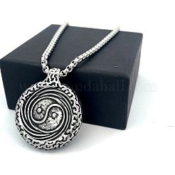 304 Stainless Steel Yin-yang Pendant Necklaces for Men&nbsp;VP1359