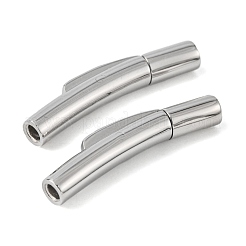 Tarnish Resistant Column 304 Stainless Steel Bayonet Necklace Clasps&nbsp;X-STAS-O035-05