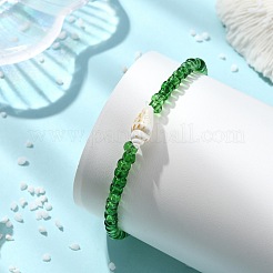 5Pcs Glass Seed Beads & Natural Sea Shell Stretch Bracelets for Women&nbsp;BJEW-JB13922