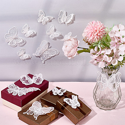 40Pcs 8 Styles Polyester Butterfly&nbsp;DIY-SP0006-25