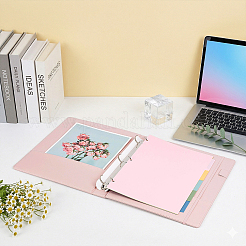 Rectangle PU Leather 3-Ring Binder&nbsp;AJEW-WH0912-35A