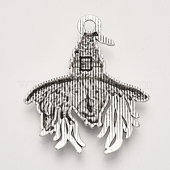 Tibetan Style Alloy Pendants&nbsp;TIBEP-T009-43AS-RS