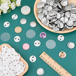 Flat Round Sublimation Blank Badge Button Parts&nbsp;IFIN-WH0011-79A