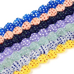 Handmade Lampwork Bumpy Beads Strands&nbsp;LAMP-N036-02