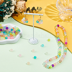 Transparent Frosted Glass Beads&nbsp;FGLA-PA0001-02C