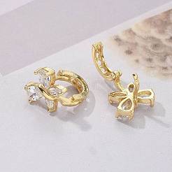Brass Hoop Earrings&nbsp;EJEW-R016-10G-02