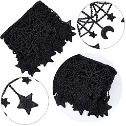 Moon Star Polyester Lace Trim&nbsp;OCOR-WH0080-56A