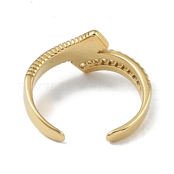 304 Stainless Steel Open Cuff Rings for Women&nbsp;RJEW-U001-04G