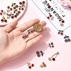 24Pcs 12 Styles Rack Plating Alloy Pendants&nbsp;FIND-SC0019-90