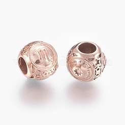316 Surgical Stainless Steel European Beads&nbsp;STAS-F195-128RG-09