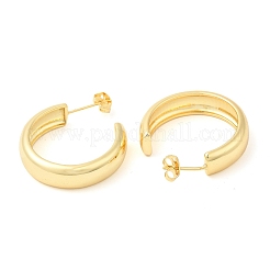 2Pairs Brass C-Shaped Stud Earrings&nbsp;EJEW-ME0001-04